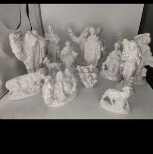 Porcelain bisque nativity set, Craft Project, for you to‎ paint